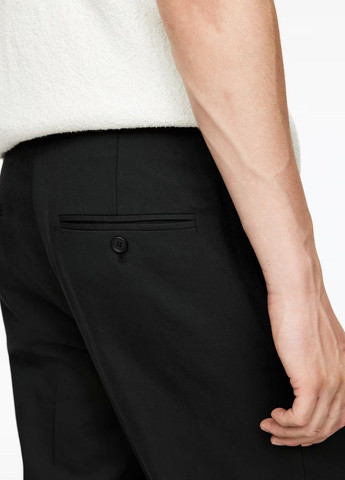 Черные классические демисезонные брюки Arket