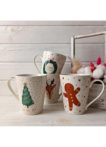 Кухоль Новорічний стиль VT-C-330380 380 мл Vittora (372447902)