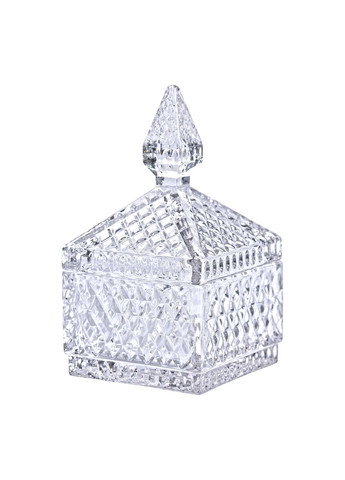 Сахарница Yiwu с крышкой из хрустального стекла в восточном стиле прозрачная HP-YH-41 No Brand (360977654)