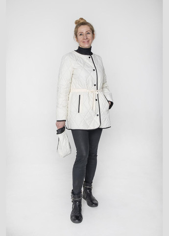 Белая демисезонная куртка катрина ваниль MioRichi