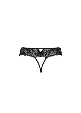Мереживні стрінги з доступом Senia Thong black S/M - Passion (292862735)