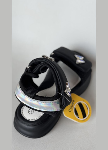 Босоніжки чорні на липучках Clibee (341319358)