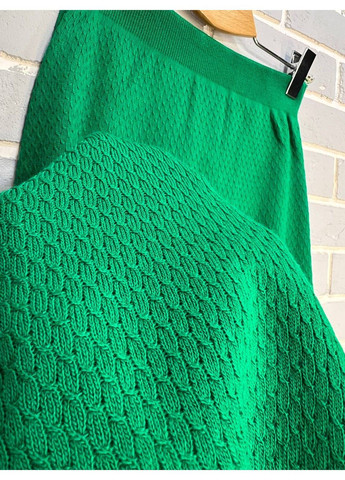 Зеленая юбка женская 2024402 трапеция косичка длинная one size My Fashion