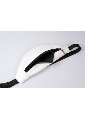 Сумка на пояс через плече жіноча з екошкіри середня Білий 38711 Sambag (353302625)