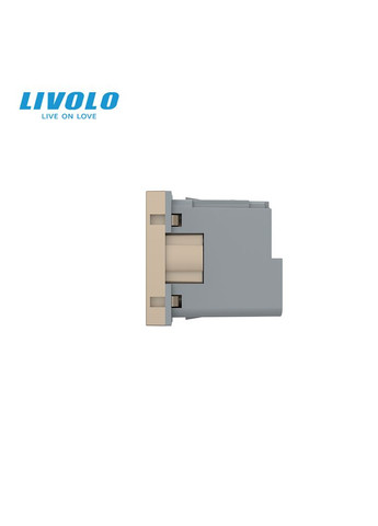 Розумна розетка золота з заземленням, шторки, керування зі смартфона, Alexa, Google Home, 16А 230В, модуль Livolo (370985077)