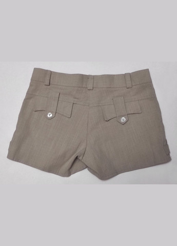 Льняные летние шорты для девочки-подростка светло-серые размер 32 на рост около 140 см No Brand (311281629)