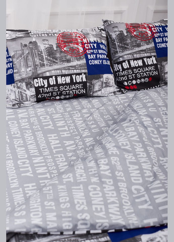 Комплект постільної білизни полуторний 143х210 наволочки 2х50х70 Бязь Gold Люкс (MS-820001227) Moon&Star New York (285717236)