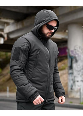 Тактична чоловіча зимова куртка Omni-heat чорна No Brand (368600725)