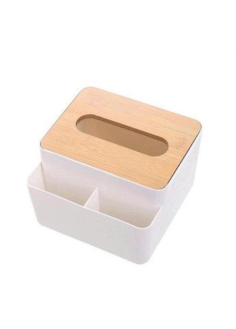 Диспенсер для серветок прямокутний 14412 9.5х14.5х16 см білий No Brand (335883382)