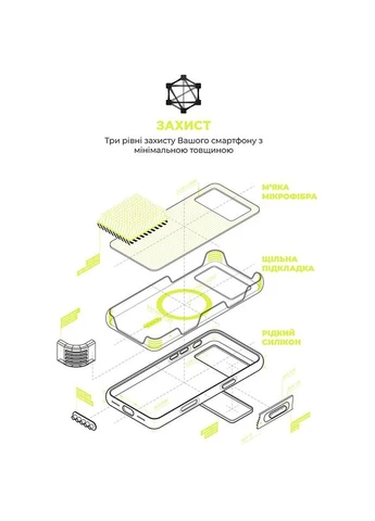 Чехол ICON2 MagCase для Apple iPhone 17 Pro Max Neon Yellow (ARM88994) ArmorStandart (385355179)