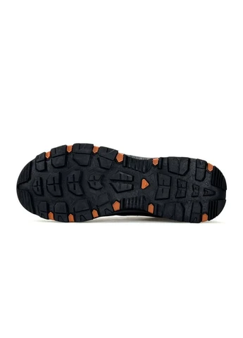Чорні кросівки чоловічі демісезон Salomon Techamphibian 5 Black Grey Orange