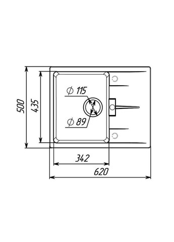 Гранитная мойка для кухни 6250 ZIRKONE матовый Микс Platinum (342071250)