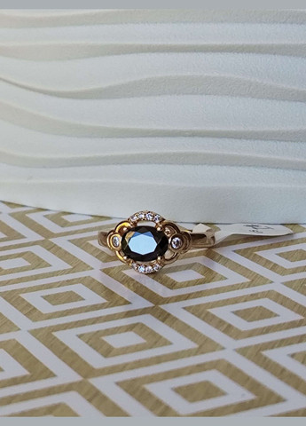 Кольцо ксюпинг позолота 18к xuping медицинское золото черный камень Xuping Jewelry (337114032)