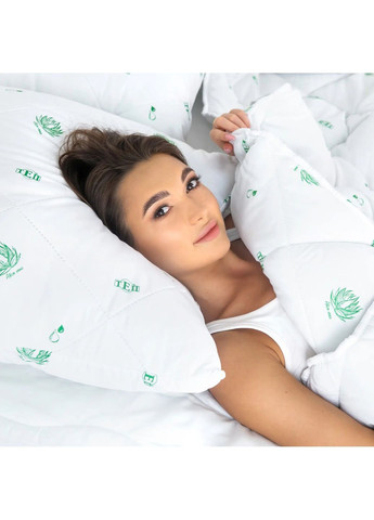 Подушка 50*70 см з ефектом Алое вера, гіпоалергенна Біла (233505070) ТЕП (371191612)