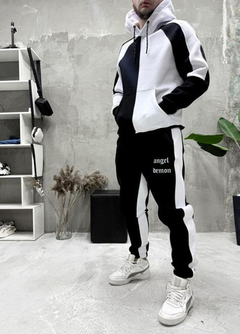 Спортивний костюм утеплений чоловічий худі штани на флісі No Brand (308790097)