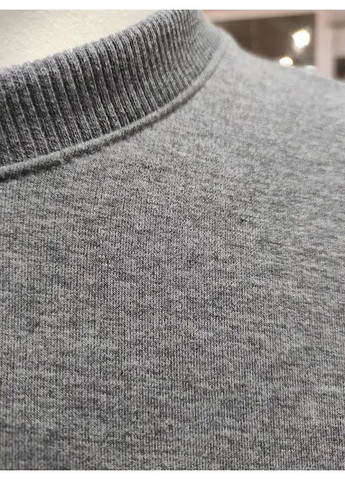 Толстовка мужская молодежная свитшот тонкая двунитка S серая No Brand (351481051)
