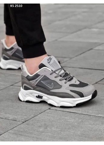 Серые летние кроссовки nike air gray найк аир No Brand