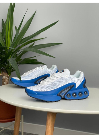Кросівки жіночі і чоловічі Nike Air Max DN white blue | Найк Аір Макс ДН білі сині No Brand сині демісезони (361019683)
