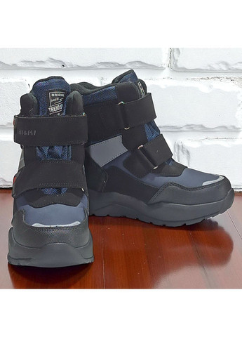 Зимові термо черевики дутики на овчині термочеревики на липучках для хлопчика Biki (362378424)