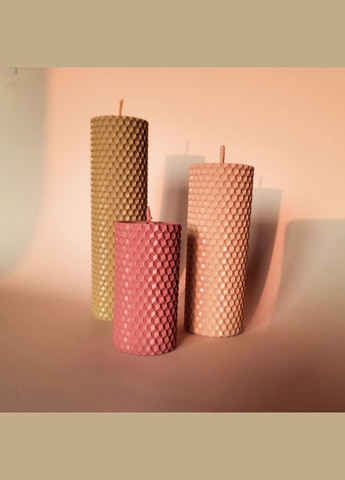 Набір свічок з вощини асорті 8,5 см. 13 см, 17,5 см Царство Меду (324627704)