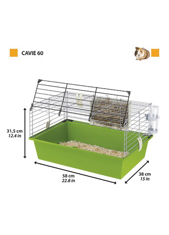 Клітка для гризунів та морських свинок Cavie 60 58 х 38 х 31.5 см 57012411W2 Ferplast (266623096)
