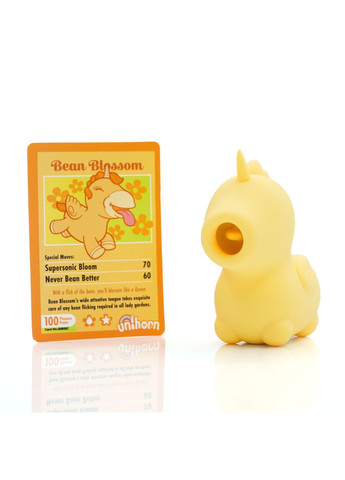 Вібратор-єдиноріжка Bean Blossom, пульсівний язичок Unihorn (369609799)