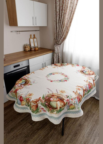 Гобеленовая скатерть на стол Согласие овальная Прованс (326807434)