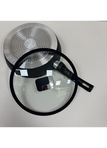 Сковорода глубокая d-26 см с мраморным антипригарным покрытием 3013 A-Plus (367621972)