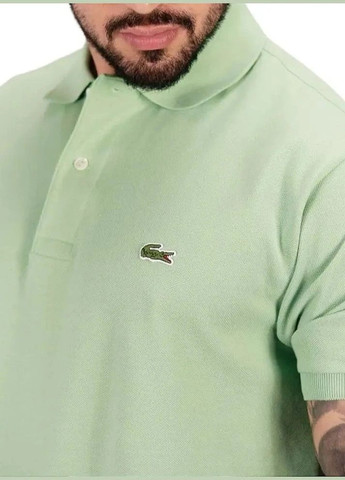 Оливковая (хаки) футболка-поло мужское для мужчин LC с логотипом