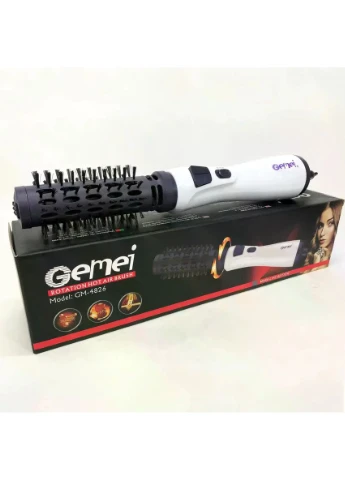 Фен-щетка для волосся GEMEI GM-4826 1000W • Вращающийся фен-браш для сушки, укладки, объема и создания естественной волны No Brand 57671 (388487370)