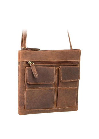 Женская кожаная сумка Slim Bag Oil Tan (18608 OIL TAN) Visconti (322200109)