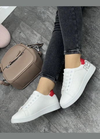 Жіночі молодіжні кросівки 1283 Білі No Brand білі демісезони (322874008)