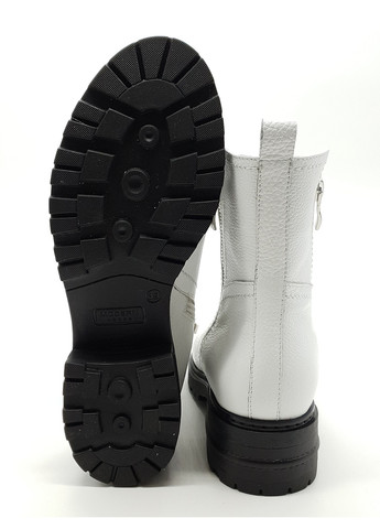 Осенние женские ботинки зимние белые кожаные p-11-5 26 см (р) patterns