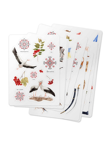 Стикеры, наклейки для альбомов "Це Україна" 113 шт. (наклейки) Your Magnets (336960238)