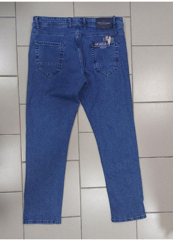 Джинси чоловічі Мом молодіжні стрейч блакитні Hacker (350349666)