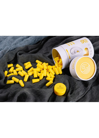 Пенные беруши для сна 50 пар TUBE50 SNR 38 дБ Желтые (1122-02) Haspro (369550169)