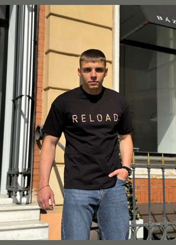 Чорна чоловіча футболка - incolor, чорна Reload