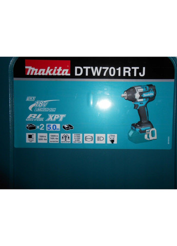 Гайкокрут акумуляторний DTW701RTJ (700 Нм, 1/2", LXT) Makita (292144409)