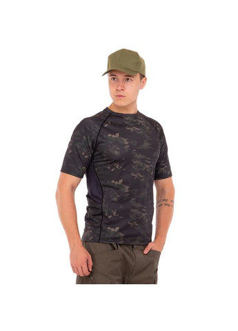 Комбинированная футболка тактическая компрессионная мужская ty-9189 камуфляж синий (06494009) 5.11 Tactical