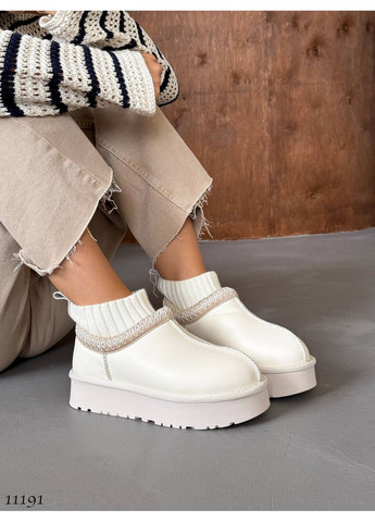 Кожаные Угги с имитацией носков Helen (368527981)