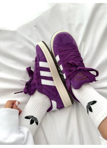 Фиолетовые летние кроссовки adidas campus 00s purple skate адидас кампус фиолетовые No Brand