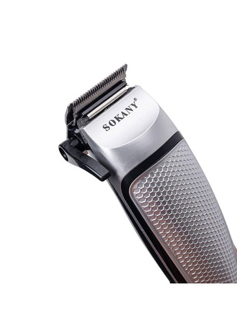 Машинка для стрижки волос SK-4643 электрическая универсальная 4 насадки Серебристая Sokany (369143370)