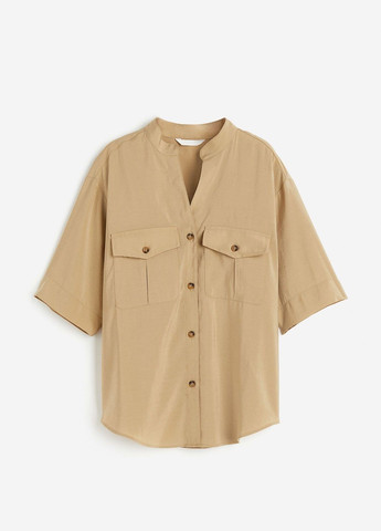 Бежевая летняя блузка H&M