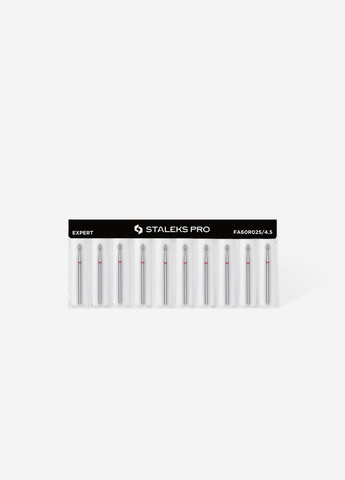 Фреза алмазна staleks pro почка гостра червона діаметр 2,5 мм / робоча частина 4,5 мм Stalex (306548003)