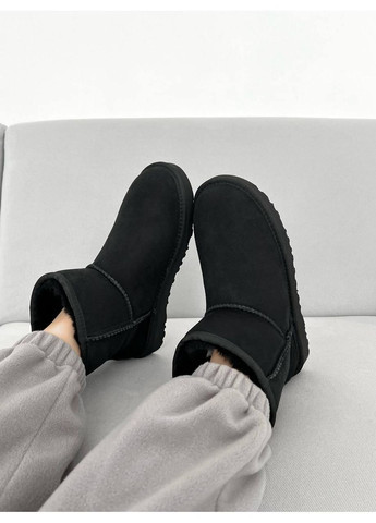 Угі Жіночі UGG Mini Black (Замша) (366196822)