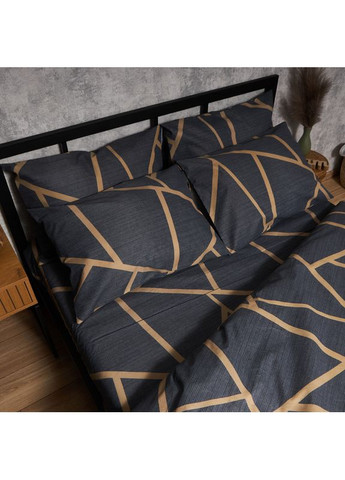 Комплект постельного белья Микросатин Premium Двуспальные 175х210 наволочки 4х50х70 (MS-820009878) Moon&Star Deep Blue Luxe (356112718)