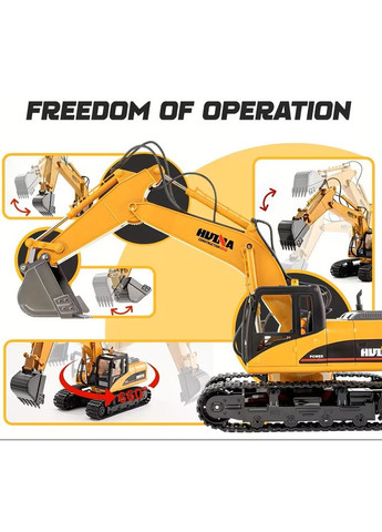 Екскаватор на радіокеруванні HL1535 1:14 15 функцій (HL1535) HULNA (370803055)