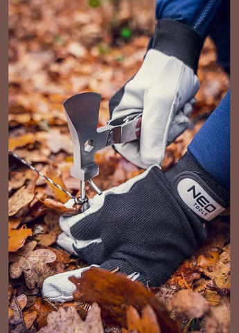 Мультитул, 11в1, молоток, сокира, гайковий ключ, рулетка, викрутка SL і PH, скребок, пила, напилок, ніж, консервний ніж, чохол Neo Tools (317171726)