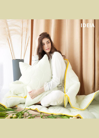 Ковдра літня Попкорн 175х200 см з кукурудзяним наповнювачем антиалергенна молоко для літа IDEIA (275870724)