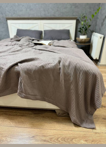 Покрывало гипоаллергенное Евро 220х240 Кофейный (П4К-post-piqe-ev-003) No Brand (323161171)